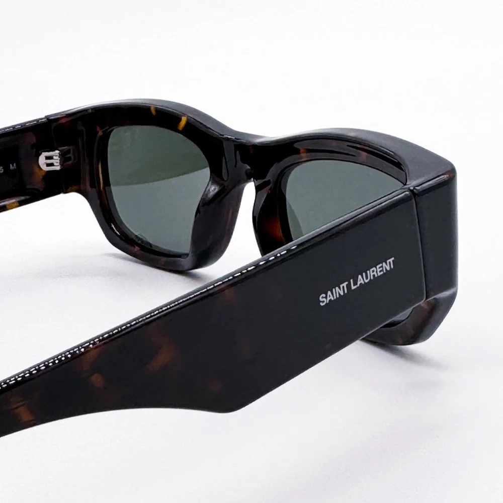 NEW SAINT LAURENT SL 713 002 SQUARE HAVANA GREY WOMEN SL713 002 SUNGLASSES - Picture 7 of 10